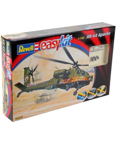 Сглобяем модел на военен хеликоптер Revell Easykit - AH-64 Apache (06646) - 3