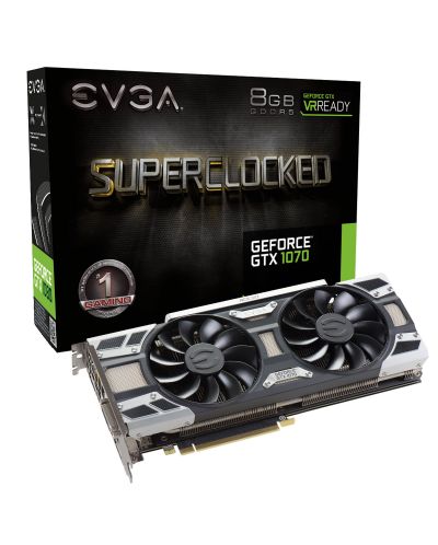 Видеокарта EVGA Nvidia GeForce GTX 1070 SuperClocked Edition (8GB GDDR5) - 1