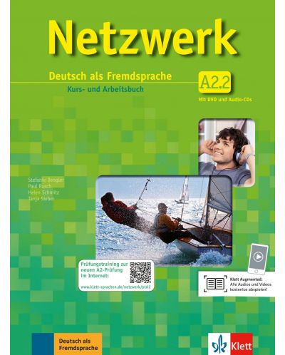 Netzwerk A2.2, Kurs- und Arbeitsbuch,Teil 2+2 CDs+DVD