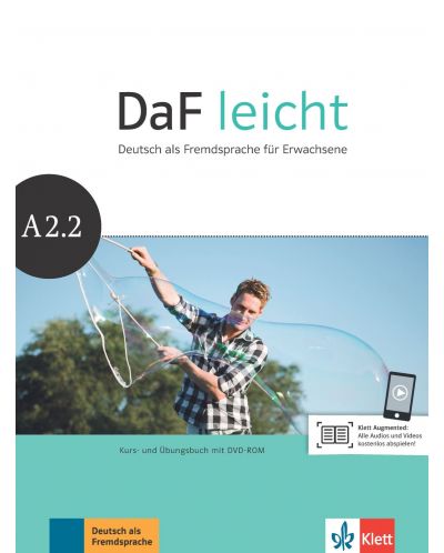 DaF Leicht A2.2 Kurs und Ubungsbuch+DVD-ROM - 1