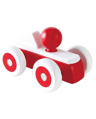 Дървена играчка Hape - Количка, червена - 2
