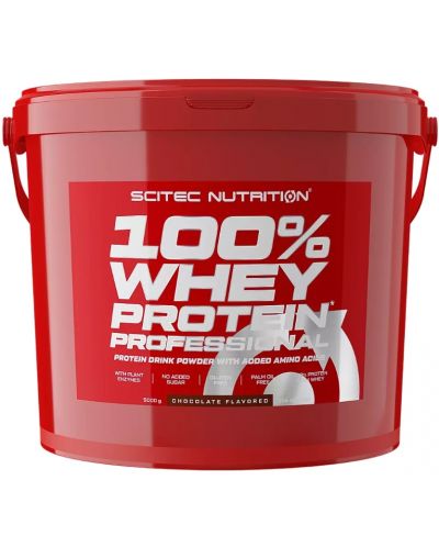100% Whey Protein Professional, ягода и бял шоколад, 5000 g, Scitec Nutrition - 1
