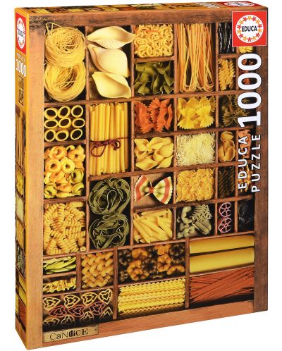 Пъзел Educa от 1000 части - Паста за всеки вкус