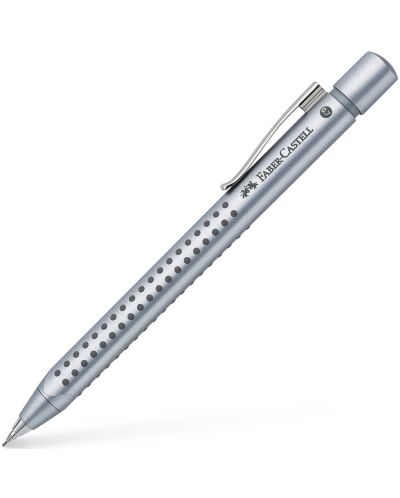 Автоматичен молив Faber-Castell Grip - Сребрист, 0.7 mm - 1