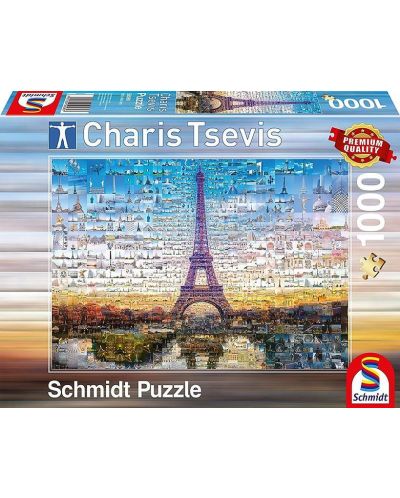 Пъзел Schmidt от 1000 части - Париж, Харис Тревис - 1