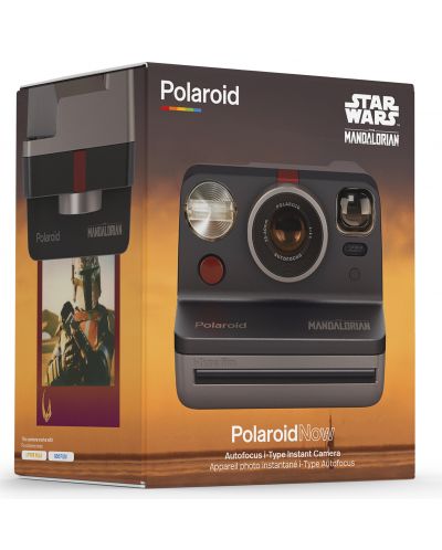 Моментален фотоапарат Polaroid Now - Mandalorian Edition, черен - 5