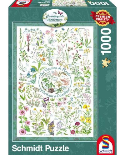 Пъзел Schmidt от 1000 части - Цветя и растения - 1