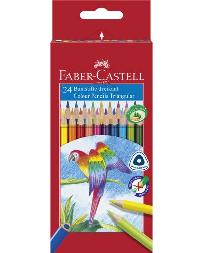 Цветни моливи Faber-Castell - 24 броя - 1