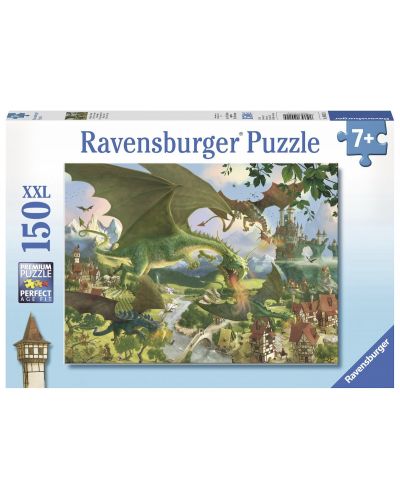 Пъзел Ravensburger от 150 XXL части - Полетът на дракона