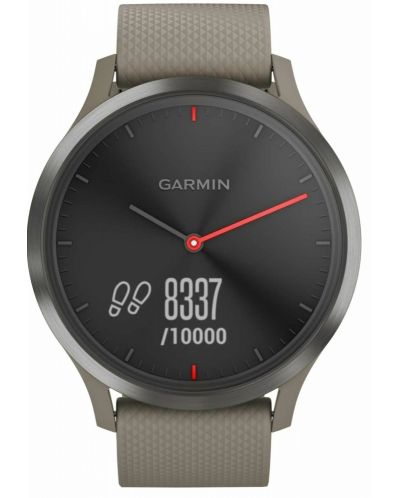 Смарт часовник Garmin - Vívomove HR, черен, sandstone силиконова каишка - 2