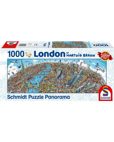 Панорамен пъзел Schmidt от 1000 части - Лондон, Хартуиг Браун - 1