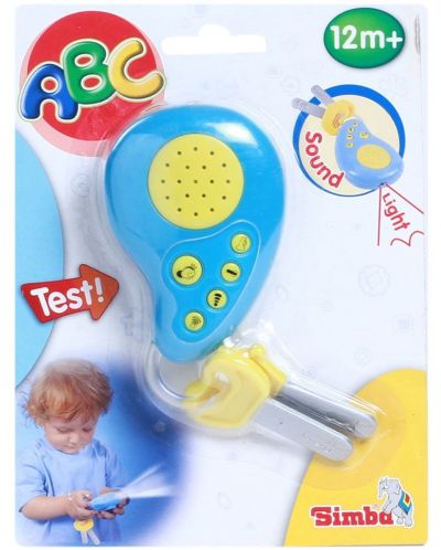 Бебешка играчка Simba Toys ABC - Връзка с ключове, със звук и светлина - 2