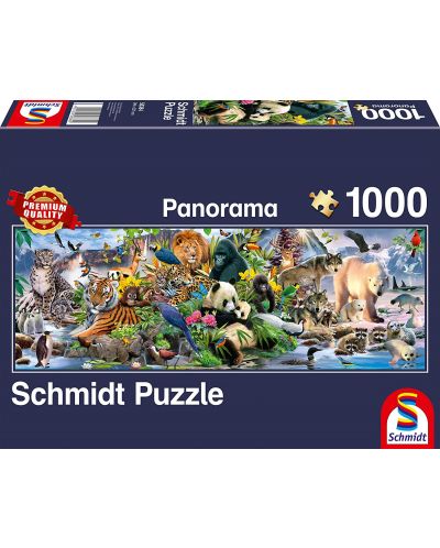 Панорамен пъзел Schmidt от 1000 части - Животинско царство - 1