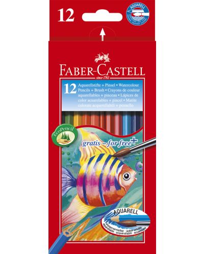 Акварелни моливи Faber-Castell - 12 броя - 1