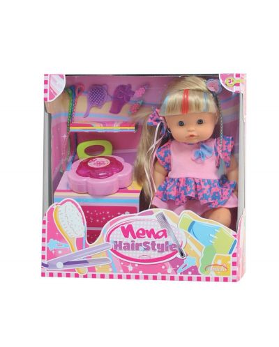 Кукла Нена с фризьорски комплект - 3