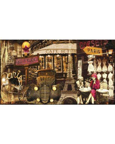 Панорамен пъзел Art Puzzle от 1000 части - Улиците на Париж - 2