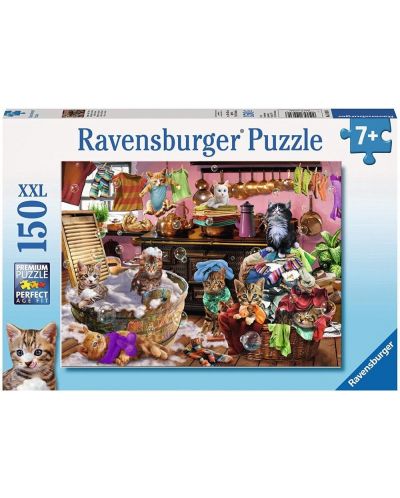 Пъзел Ravensburger от 150 XXL части - Котки в кухнята