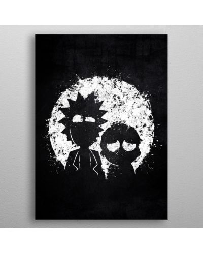 Метален постер Displate - Rick and Morty - 3