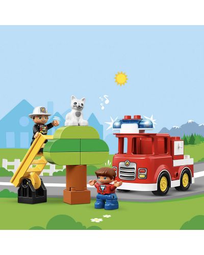 Конструктор Lego Duplo - Пожарникарски камион (10901) - 3