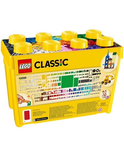 Конструктор Lego Classic - Кутия с креативен комплект тухлички (10698) - 3