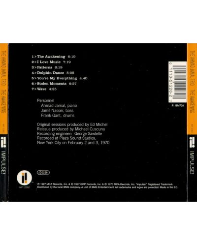 Ahmad Jamal Trio - The Awakening (CD) - 2