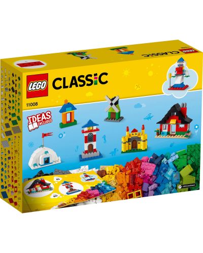 Конструктор LEGO Classic - Тухлички и къщи (11008) - 2