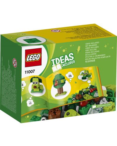 Конструктор Lego Classic - Творчески зелени тухлички (11007) - 2