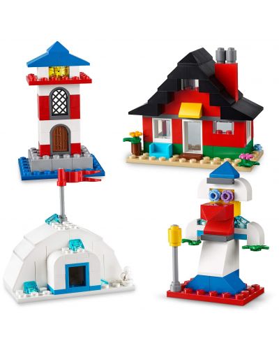 Конструктор LEGO Classic - Тухлички и къщи (11008) - 4