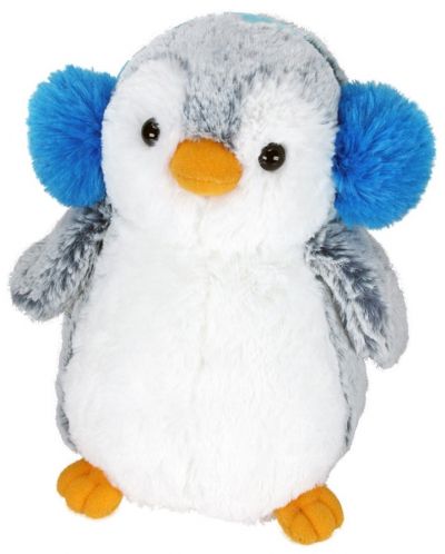 Плюшена играчка Aurora - Пингвин с ушанки - 1