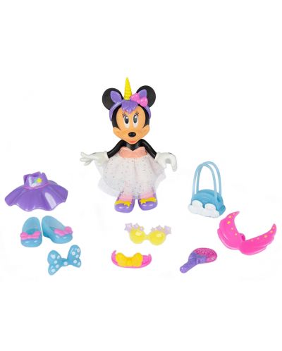 Кукла IMC Toys Disney - Мини Маус, еднорог, 15 cm - 3