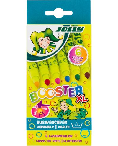 Цветни флумастери JOLLY Booster XL – 6 цвята - 1