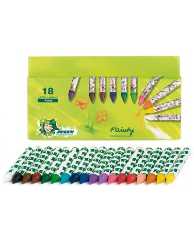 Восъчни пастели JOLLY Painty – 18 цвята - 1