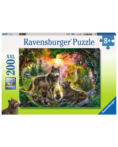 Пъзел Ravensburger от 200 XXL части - Семейство вълци
