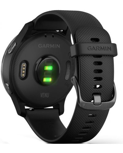 Смарт часовник Garmin - Venu, 43mm, 1.2", сив/черен - 3