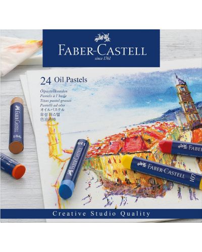 Маслени пастели Faber-Castell - Creative Studio, 24 броя - 1