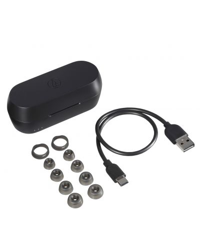 Безжични слушалки Audio-Technica - ATH-CKS5TW, TWS, черни - 4