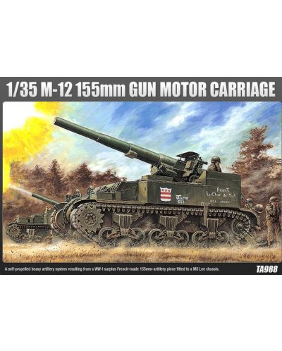 Танк Academy M-12 155mm Gun Motor Carriage (13268) - 1