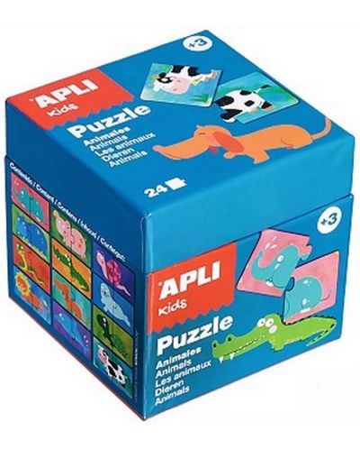 Образователен пъзел APLI Kids – Животни, 24 части - 1