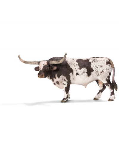 Фигурки Schleich от серията Животът във фермата:: Тексаски дългорог бик, пъстър - 1
