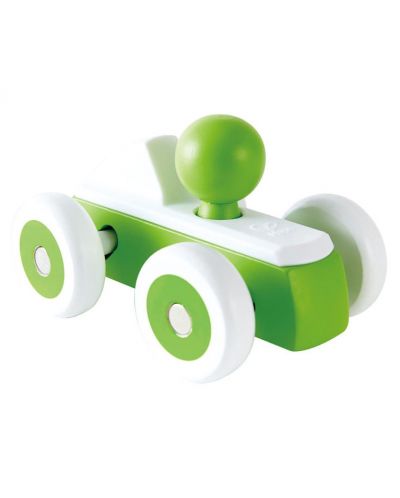 Дървена играчка Hape - Количка, зелена - 1