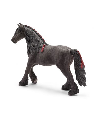 Фигурка Schleich от серията Коне: Фризийска кобила - сплетена грива - 1