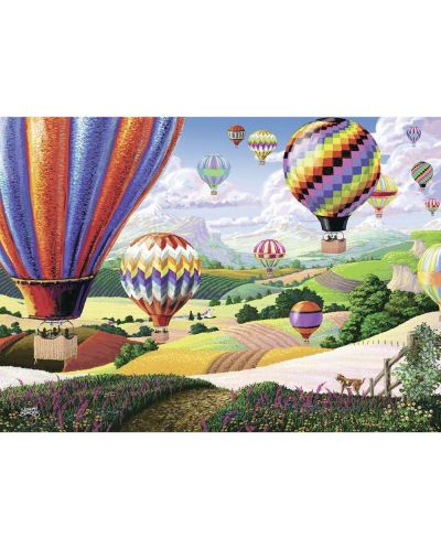 Пъзел Ravensburger от 500 XXL части - Цветни балони, Джозеф Бърджис - 2