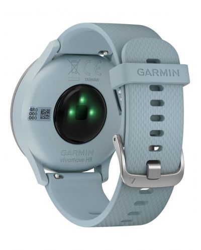 Смарт часовник Garmin - Vívomove HR Sport, 43mm, сребрист/син - 3