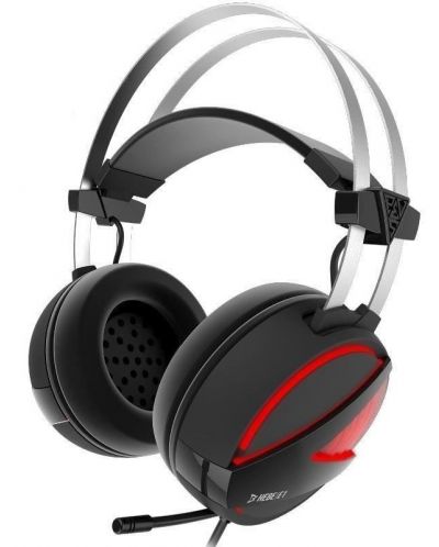 Гейминг слушалки Gamdias - Hebe E1, червени - 1
