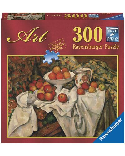 Пъзел Ravensburger от 300 части - Натюрморт с портокали и ябълки, Пол Сезан