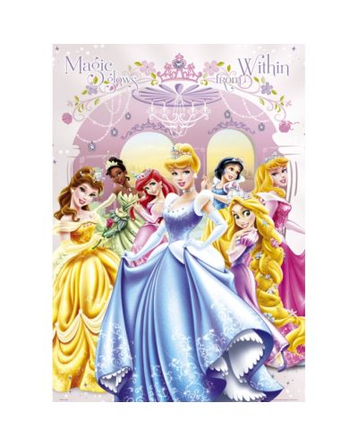 Макси плакат GB eye - Disney Princes glow within