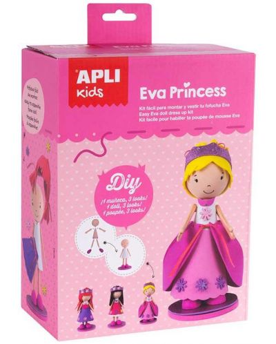 Творчески комплект APLI Kids - Направи си сам Принцеса с 3 различни визии