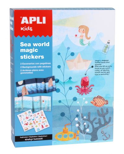 Детска игра Apli - Морски свят, със сцена и стикери
