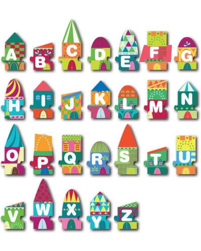 Образователен пъзел APLI Kids – Къща от букви, 40 части - 2