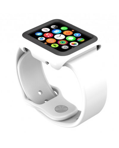 Калъф Speck - CandyShell Fit, Apple Watch 42 mm, черен/бял - 1